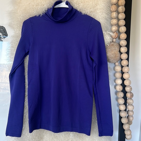 Flurry Blizzard Rib Turtleneck, Size Small, Color: Noble Blue - Picture 1 of 6